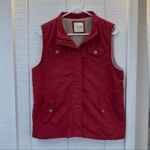 Very cozy, very comfy, wool-lined Sonoma vest!
